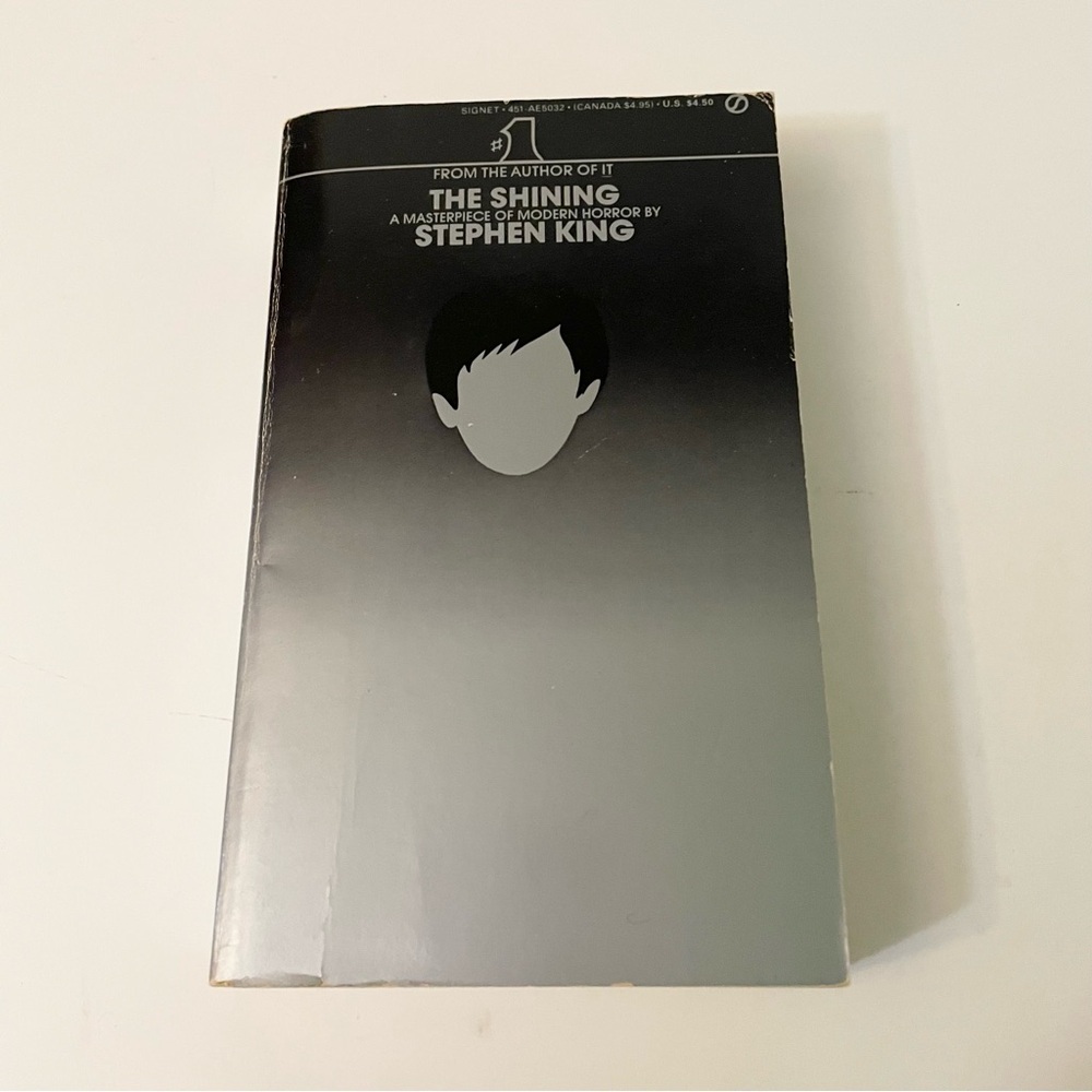 Stephen King The Shining Grey Paperback First Signet Edition VTG 1978